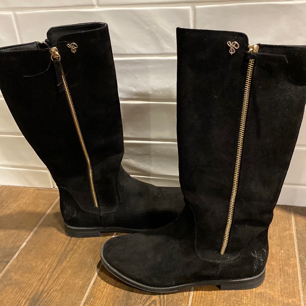 Sam Edelman Black Suede Boot (man made)